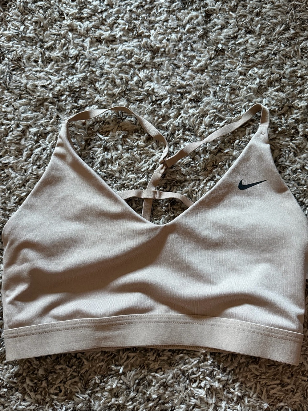 Nike Pale Blush Strappy Light Support Sports Bra